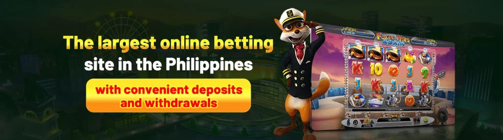 PESOMAX homepage banner showcasing online casino games, sports betting, and mobile app features